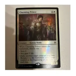 Wizards of the Coast MTG Charming Prince ELD Rare 008/269 Foil White 2/2 - Image 1