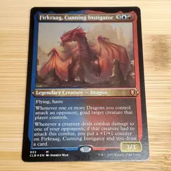 Firkraag, Cunning Instigator, Etched Foil THICK Stock Commander Magic MTG NM - Image 1