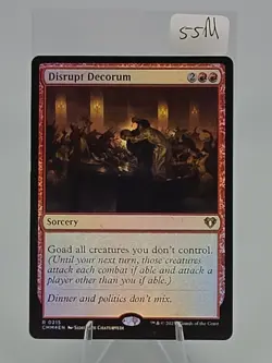 Disrupt Decorum CMM #215 FOIL Commander Masters Regular English Mtg - Image 1