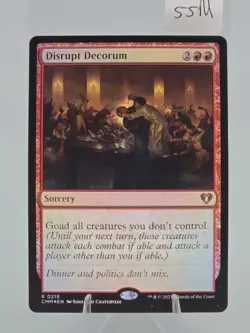 Disrupt Decorum CMM #215 FOIL Commander Masters Regular English Mtg - Image 4