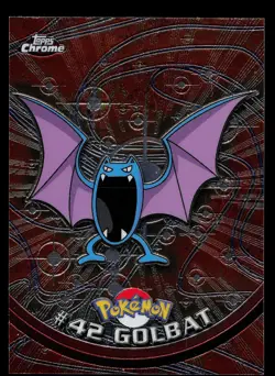 Pokemon Card - Golbat Topps Chrome TV Animation Edition 42 Foil - Image 1