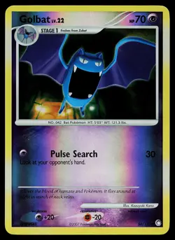 Pokemon Card - Golbat Mysterious Treasures 50/123 Uncommon Reverse Holo - Image 1