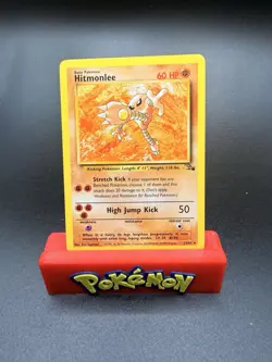 Pokemon Card TCG Fossil Hitmonlee 22/62 1999 WOTC Vintage Rare Non-Holo NM F/S - Image 1