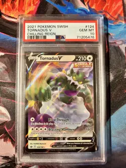 Pokemon TCG Tornadus v Alternative Art, Ultra Rare, Chilling Reign 124/198 - Image 1