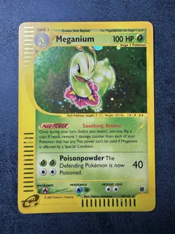 Pokemon Meganium 18/165 Expedition Holo Rare Base Set WOTC - Image 1