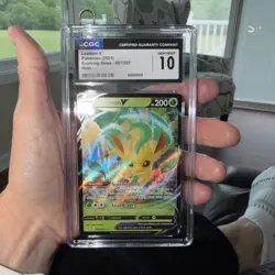 Pokemon Leafeon V 007/203:Evolving Skies Holo Cgc 10 Gem Mint - Image 1