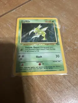 Pokemon Scyther 10/64 Jungle Unlimited Holo LP-NM - Image 1