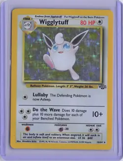 Wigglytuff 16/64 Holo Rare Jungle Pokemon Unlimited Holo Lightly Played - Image 1