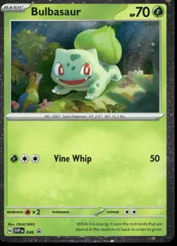 Bulbasaur (Cosmos Holo) 046 Holo Promo Scarlet & Violet Promo Pokemon Near Mint - Image 1