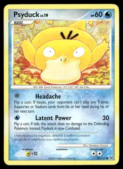 Psyduck 87/127 Common Platinum Pokemon LP - Image 1