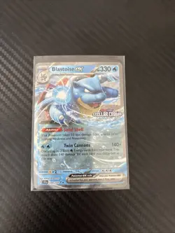 Pokemon TCG Blastoise ex SV07 Stellar Crown 030/142 Double Rare Holo 2024 - Image 1