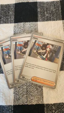 3x Hilda Trainer 084/086 Playset - White Flare Pokemon - Near Mint / Mint - Image 1
