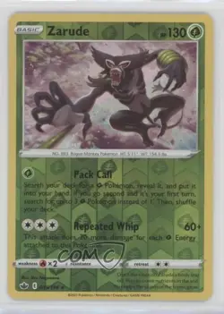 Zarude Reverse Foil Pokemon Sword & Shield Chilling Reign #019 - Image 1