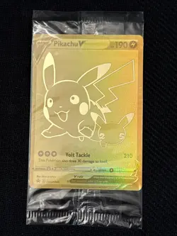 Pokemon TCG Pikachu V SWSH145 Black Star Promo Sealed Sword & Shield - Image 1
