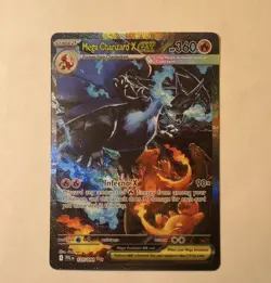 Pokemon Company Mega Charizard EX 125/094 Full Art Holo Ultra Rare 360 HP - Image 1