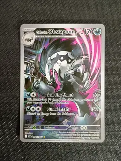 Galarian Obstagoon 245/217 IR Full Art Pokemon Mega Evolution Ascended Heroes NM - Image 1