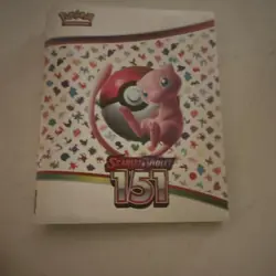 Pokemon TCG Scarlet & Violet 151 Mew 9-Pocket Album Binder w/ Elastic Strap - Image 1