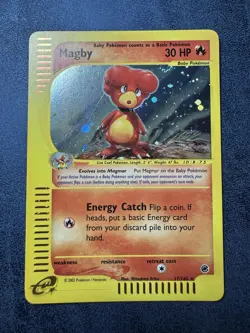 Pokemon Magby 17/165 Expedition Holo Rare Base Set WOTC - Image 1
