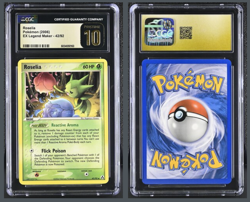 CGC Prestine 10 Pokemon TCG Roselia 42/92 EX Legend Maker 2006 - Image 1