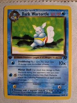 Dark Wartortle 46/82 Team Rocket 1st Edition Non Holo 2000 Vintage WOTC Pokemon - Image 1