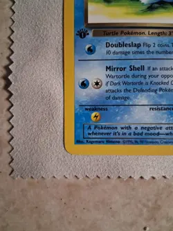 Dark Wartortle 46/82 Team Rocket 1st Edition Non Holo 2000 Vintage WOTC Pokemon - Image 5