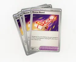 [4x Playset] Rescue Board 126/131 Prismatic Evolutions NM Pokemon - Image 1
