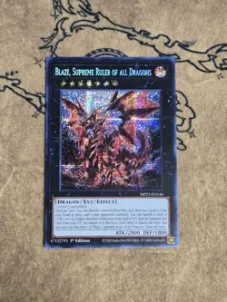 Yugioh Blaze, Supreme Ruler of all Dragons MP25-EN146 Prismatic Secret Rare NM - Image 1