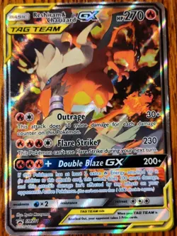 Reshiram & Charizard GX SM201 Pokemon Sun & Moon Promo Ultra Rare Card NM - Image 1
