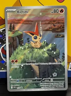 Pokemon TCG Victini Full Art Holo Black Star Promo Card 208 - Image 3