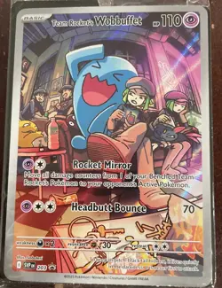 Pokemon TCG Team Rocket’s Wobbuffet 203 Promo Card Destined Rivals SEALED - Image 3