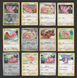 Lickitung Pokemon Card Collection Set of 12 English Cards Rare Holo SM SV XY - Image 1