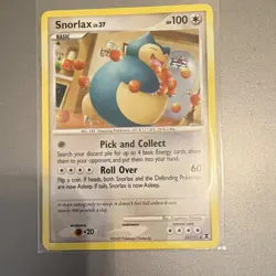 The Pokemon Company Snorlax 33/111 Rising Rivals Rare Regular Basic ENG HP100 - Image 1