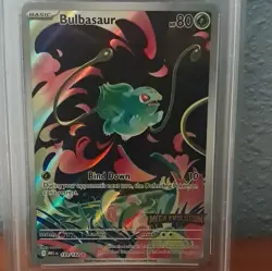 PSA 9 Bulbasaur 133 Me01 Mega Evolution Holo Box Topper EN Pokemon TCG 2025 - Image 3