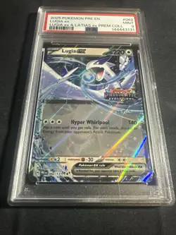2025 Pokemon LUGIA ex #082 PSA 9 Prismatic Evolutions Stamped Special Coll Promo - Image 2