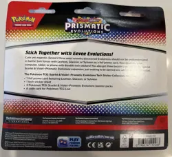 Pokemon TCG Scarlet Violet Prismatic Evolutions Tech Sticker Collection Blister - Image 2