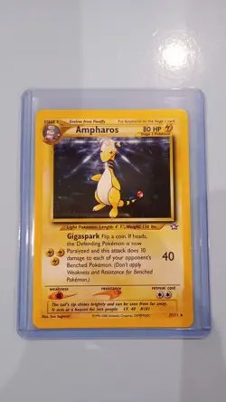 Pokemon Card - Ampharos 1/111 Neo Genesis Rare Holo WOTC - mint condition - Image 1