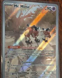 Mr. Mime 179/165 Illustration Rare 151 Pokemon Near Mint B174 - Image 1