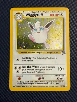 Wigglytuff 19/130 Holo Rare Base Set 2 Pokemon Holo Moderately Played - Image 1