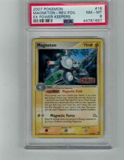 2007 Vintage Pokemon Magneton Rev Foil Ex power keepers 16/108 PSA 8 - Image 1