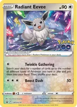 Pokemon - Radiant Eevee SWSH230 Sword & Shield - Holo Black Star Promo - NM - Image 4