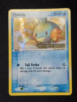 2005 Pokemon Mudkip EX Emerald 56/106 Reverse Holo Foil Stamped MP - Image 1