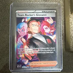 Pokemon TCG Team Rocket's Giovanni 238/182 Ultra Rare Full Art Holo EN - Image 1