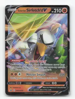 Pokemon TCG - Galarian Sirfetch'd V SWSH043 NM Holo Promo Sword & Shield Promo - Image 1
