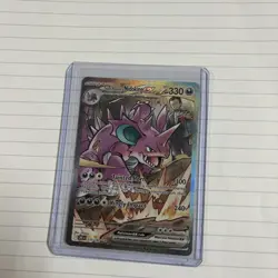 Pokemon Destined Rivals Team Rocket's Nidoking ex 233/182 Special Illustration - Image 1