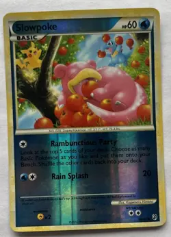 NM, Super Clean Pokemon TCG Undaunted Slowpoke 66/90 Common English Reverse Holo - Image 1