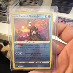Pokemon Radiant Greninja Holo 046/189 Astral Radiance 130 HP Moonlight Shuriken - Image 1