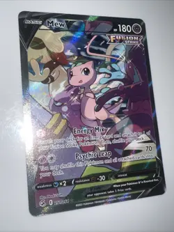 Pokemon TCG Fusion Strike Mew v Holo Alternative Art Ultra Rare Card 251/264 - Image 3