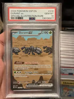 2024 Pokemon Durant ex #236 SIR -SV08: Surging Sparks 236/191 - PSA 10 GEM MINT - Image 1
