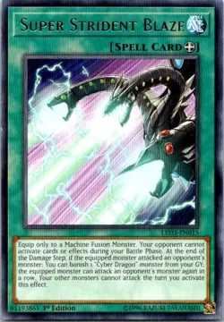 Super Strident Blaze LED3-EN015 Yu-Gi-Oh! Light Play 1st Edition - Image 1