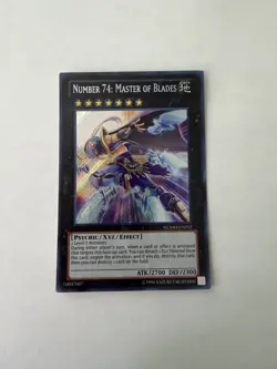 Yugioh - Number 74: Master of Blades - Secret - Unlimited - NUMH-EN032 - LP - Image 1